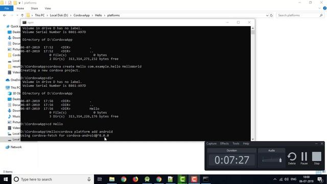 Cordova - Creating First Hybrid Android Application using cordova | First Android App смотреть онлайн