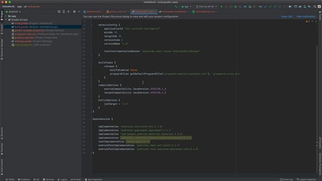 Android Studio Interface - Project and Main Window Structure смотреть онлайн