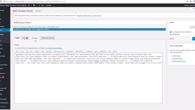 Contact form 7 Fix configuration Error in form смотреть онлайн