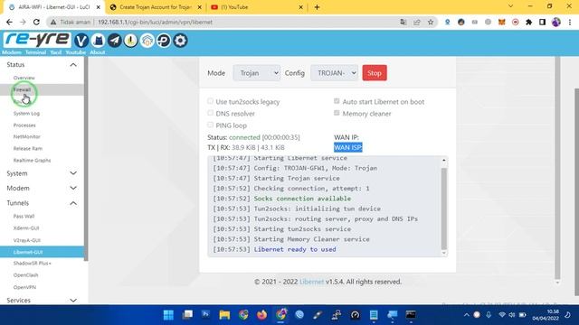 SETTING TROJAN GO DAN TROJAN GFW DI LIBERNET OPENWRT смотреть онлайн