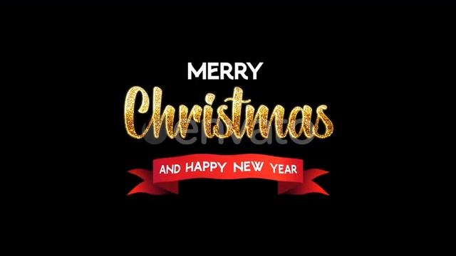 Alpha Text Of Merry Christmas 2024 And Happy New Year 2024 Animation | Motion Graphics template - смотреть онлайн