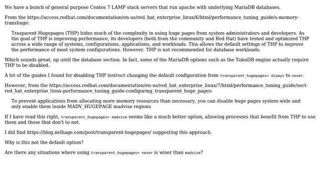 DevOps & SysAdmins: Configuring Transparent Hugepages; [always], [madvise], or [never] смотреть онлайн