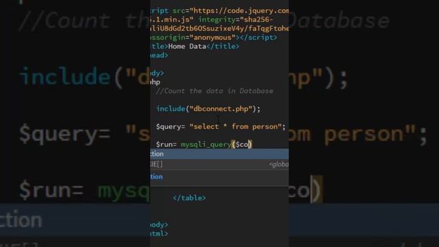 How to Count Data Rows in MySQL Database Using PHP #Short смотреть онлайн