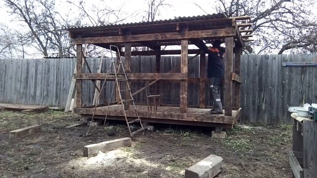 строим вольер для немецкой овчарки 2х4 2часть смотреть онлайн
