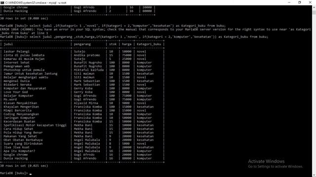 Menggunakan Fungsi If-then-else, avg,sum,dan Fungsi case pada mysql смотреть онлайн