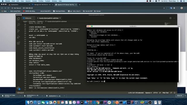 Quản trị VPS Linux: Cài đặt phpMyAdmin, adminer смотреть онлайн