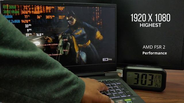 HP Victus | RTX 3050 | Gotham Knights | 5600H | 2x8GB | Gameplay Multi Settings смотреть онлайн