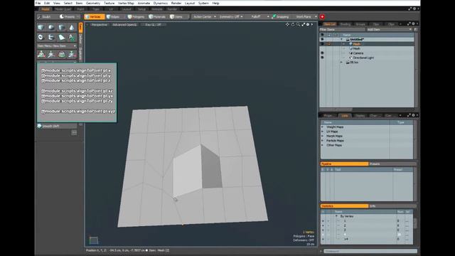 Modo Tip - Align Vertices