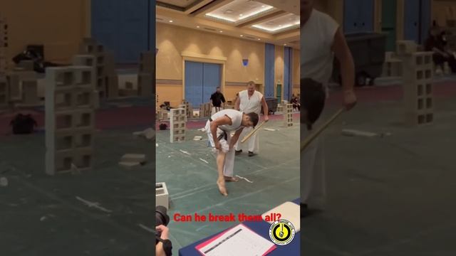 Can he break them all? Baseball Bat Breaking ? #shorts смотреть онлайн