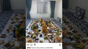 Праздничный стол на Ураза байрам, как красиво накрывать стол!