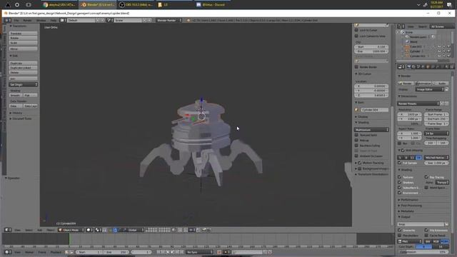 Animated Spiderbot Speed Model | Blender / Akeytsu смотреть онлайн