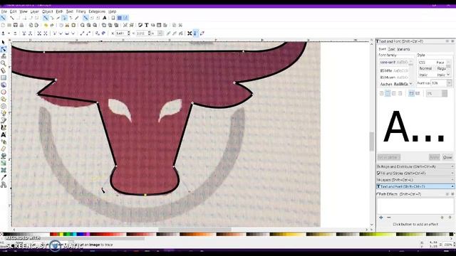 Manual Tracing an Object in Inkscape смотреть онлайн