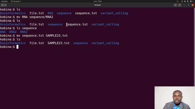 Linux for Beginners Bioinformatics | How to rename files and directories (mv) смотреть онлайн