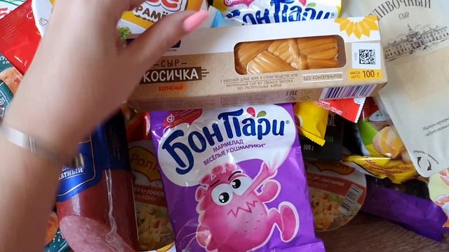 Покупка продуктов на 6240 рублей. Гипермаркет Лента.