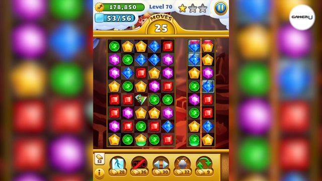 Jewel Mania - How to Pass Level 70 смотреть онлайн