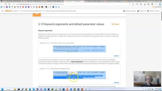 IT 140 zyBooks Ch 5 Functions, Part 2 смотреть онлайн