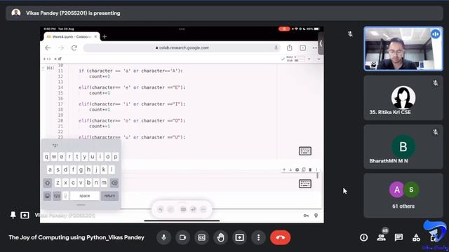 The Joy of Computing using Python noc22 cs122 WEEK 4 | Live Lecture by Vikas Pandey смотреть онлайн