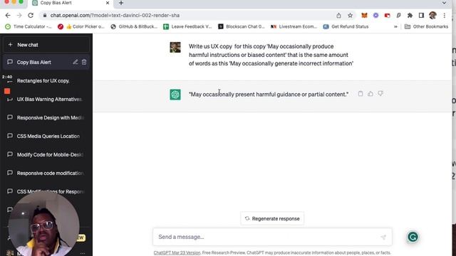 How I Used ChatGPT to Fix ChatGPT UX Design Error Part 3 смотреть онлайн