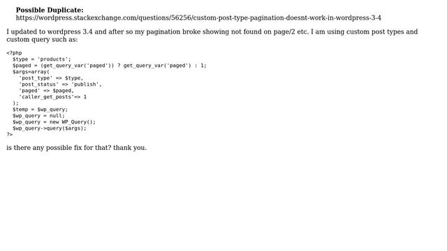 Wordpress: Pagination broke after updateto Wordpress 3.4 смотреть онлайн