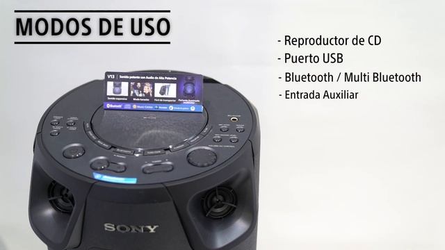 MHC V13 | Sistema de audio de alta potencia V13 con tecnología BLUETOOTH® смотреть онлайн