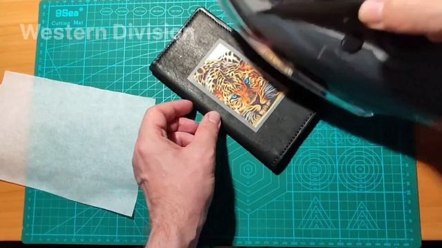 DTF печать на натуральной коже, трансфер картинки DTF с помощью утюга #dtf #dtfprinting смотреть онлайн