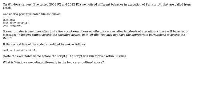 DevOps & SysAdmins: Difference between 'call perl script.pl' vs 'call script.pl' on Windows смотреть онлайн