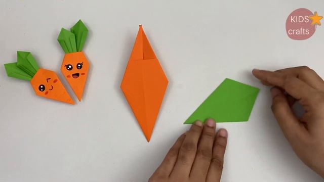 How To Make Easy Paper CARROT For Kids / Nursery Craft Ideas / Paper Craft Easy / KIDS Crafts