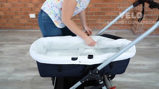 Velo Pram Stroller Demo: Bassinet Conversion | Valcobaby смотреть онлайн