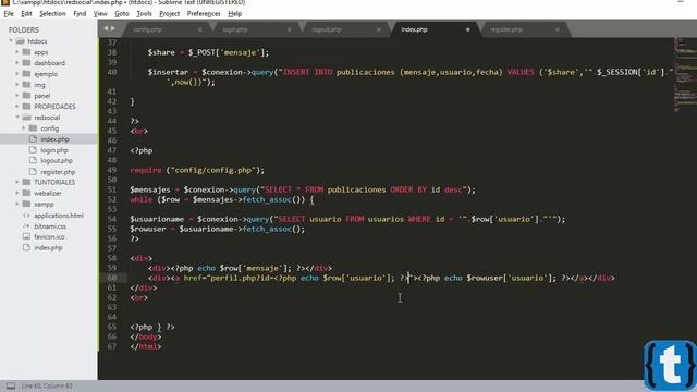 #4 Red social - Perfil de usuario, mysqli php смотреть онлайн