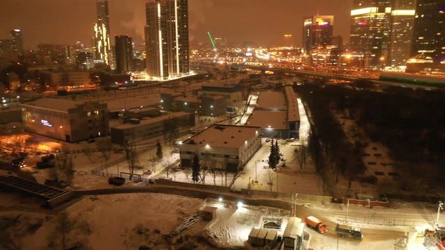 Ночной Сити, летим вдоль МЦД 1 и МЦД 4 версия без голосового сопровождения смотреть онлайн