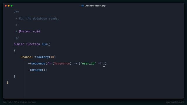 Laravel YouTube API клон #35 - Улучшение сидера каналов смотреть онлайн