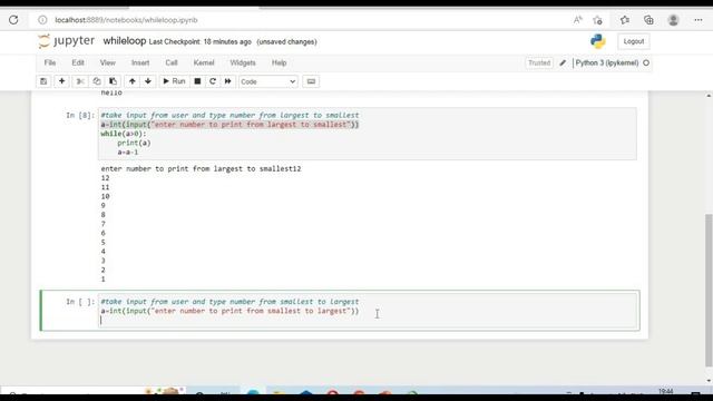The while loop in Python basic concept Data Science смотреть онлайн