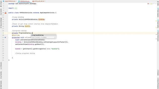 Book App Firebase | 07 Edit Delete Books Admin | Android Studio | Java смотреть онлайн