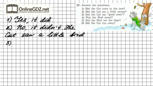Unit 4 Section 3 Задание №27 - Английский язык "Enjoy English" 4 класс (Биболетова) смотреть онлайн