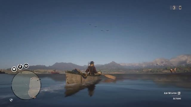 RDR2 Online - Canoe location for Daily Challenge Distance rowed a boat or canoe смотреть онлайн