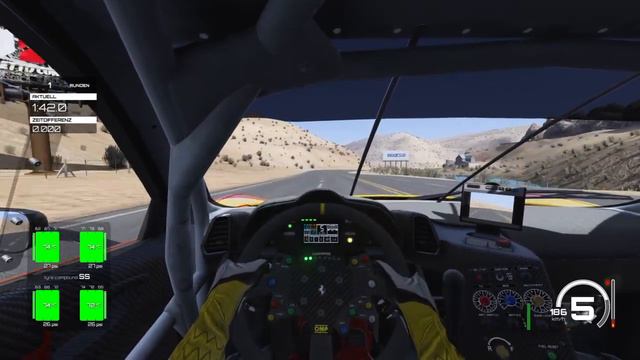 Assetto Corsa - Ferrari 458 GT2 - Black Cat County Long 3:28.221 PB - Hotlap - Open Setup смотреть онлайн