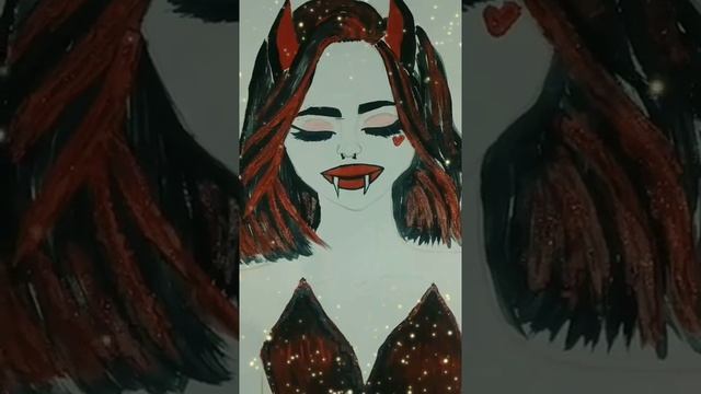 draw the demon/рисовать дьявола. смотреть онлайн