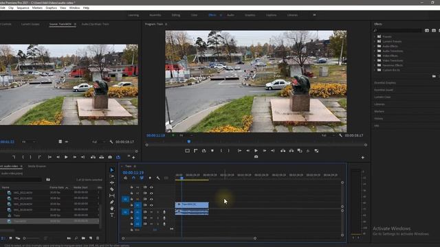 Как Отделить Видео от Аудио в Premiere Pro смотреть онлайн