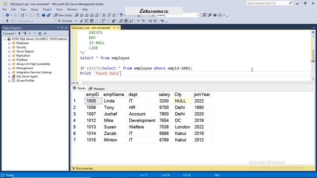 SQL Select Statement | Select with Comparison Operator | Logical Operator смотреть онлайн