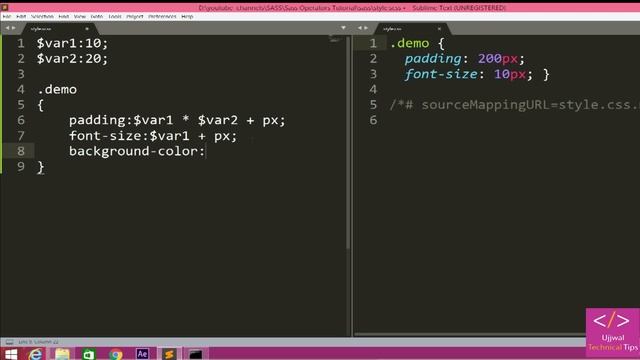 SASS Tutorial #10- Math and Operators SASS (Learn Sass)?? смотреть онлайн