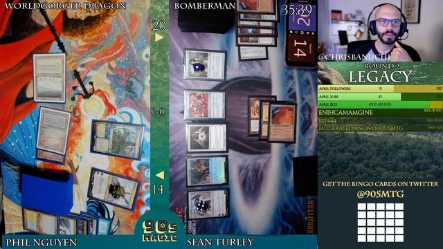 Worldgorger Dragon Combo vs Bomberman [MTG Legacy] смотреть онлайн
