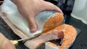 Инструкция Разделка лосося и семги стейки, филе для засолки, суповой набор