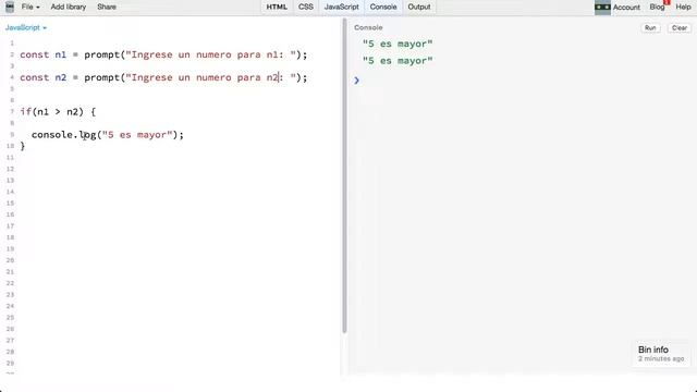6. Javascript: if - Condicional simple, Condicional doble смотреть онлайн