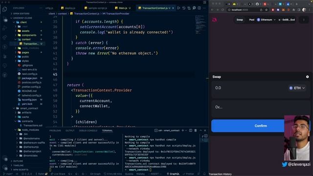 Build Uniswap Blockchain Web 3.0 App with Solidity | Next.js | Sanity.io ($100 Crypto Giveaway) смотреть онлайн