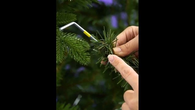 Ель искусственная Венеция (пленка-пвх/литые ветки) смотреть онлайн