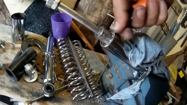 Ремонт амортизатора мопеда АЛЬФА