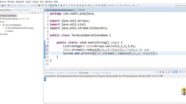 Java - 8 : Terminal Operations Of Stream API | Terminal Operations | Java -8 Tutorial | Stream API смотреть онлайн