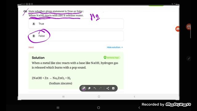 when zinc metal react with Sodium Hydroxide it release hydrogen gas смотреть онлайн