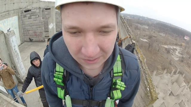 Прыжок с 8 этажа и удачное приземление № 3
