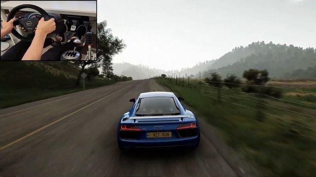 Twin Turbo Audi R8 V10 Plus - Forza Horizon 5 | Thrustmaster T300 Gameplay смотреть онлайн